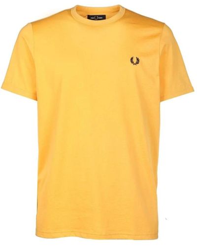 Fred Perry T-Shirts - Yellow