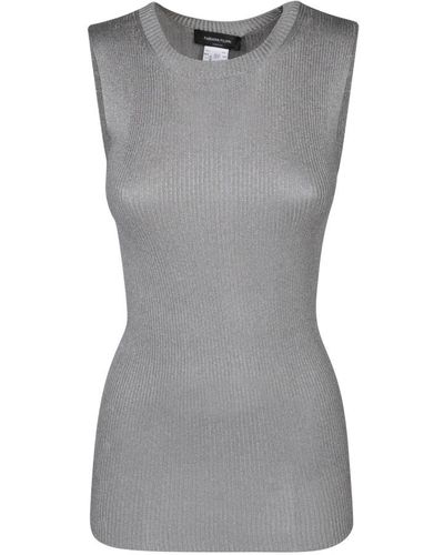 Fabiana Filippi Round-Neck Knitwear - Grey