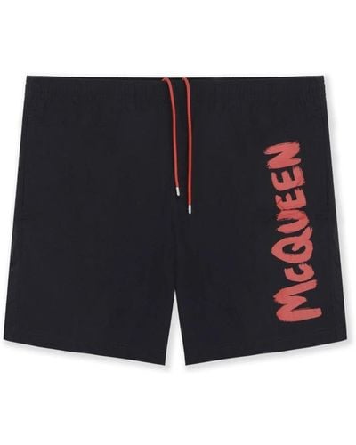 Alexander McQueen Casual Shorts - Blue