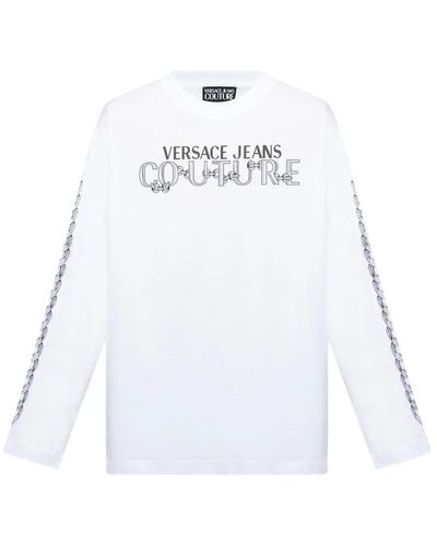 Versace Langarm t-shirt - Weiß