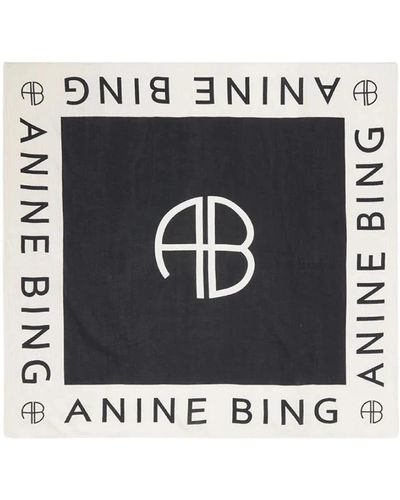 Anine Bing Winter Scarves - Black