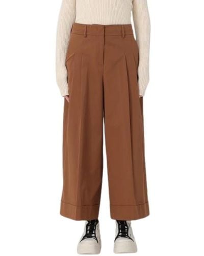 PT01 Trousers > wide trousers - Marron