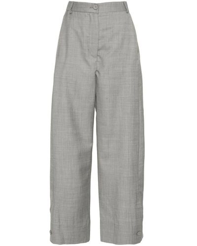 Mark Kenly Domino Tan Wide trousers - Grau