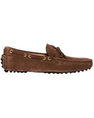 Car Shoe Loafers - Brown