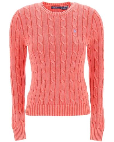 Ralph Lauren Polo cotton cable knit pullover sweater - Rosa