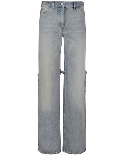 Courreges Blaue jeans mode ss24 - Grau