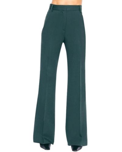 Margaux Lonnberg Pantaloni a gamba larga vita alta - verde scuro