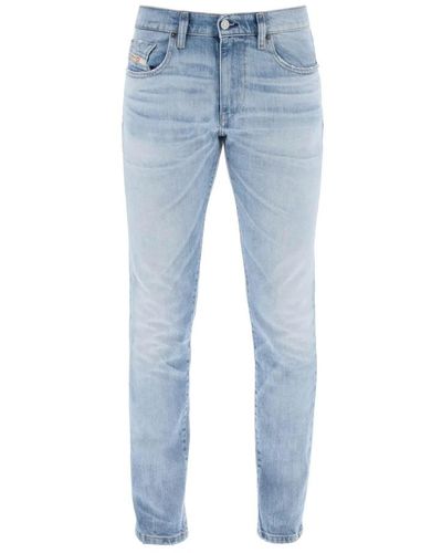 DIESEL Vintage distressed slim fit jeans - Blu