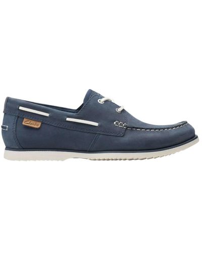Clarks Us22cl03 26160223 moccasin shoes - Bleu