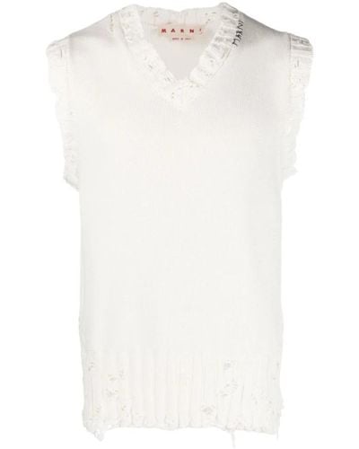 Marni Sleeveless Knitwear - White