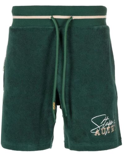 Autry Bestickte track shorts - Grün