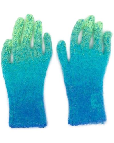 ERL Gestrickte handschuhe mit vauf - Blau