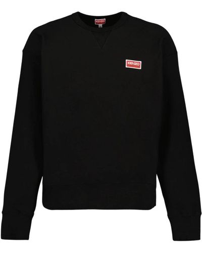 KENZO Logo sweatshirt rundhals langarm - Schwarz