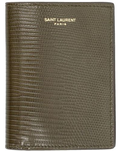 Saint Laurent Wallets cardholders - Grün
