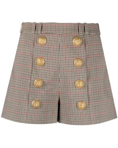Balmain Shorts > short shorts - Marron