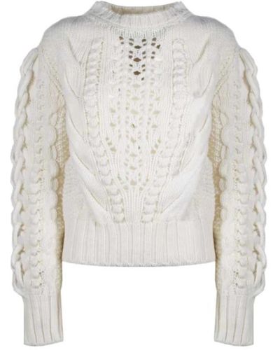 Vanisé Knitwear > round-neck knitwear - Blanc