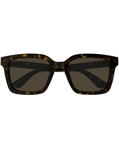 Gucci Minimal rechteckige sonnenbrille gg1582sk 002 - Schwarz