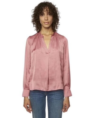 Zadig & Voltaire Blusa vieux rose tink satin - Rosso
