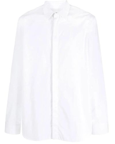 Jil Sander Es Hemd aus Bio-Baumwollpopeline - Weiß