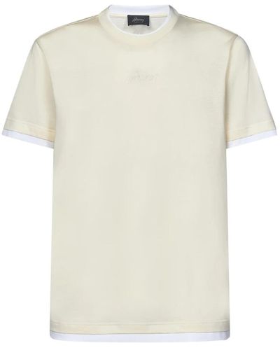 Brioni Tops > t-shirts - Blanc