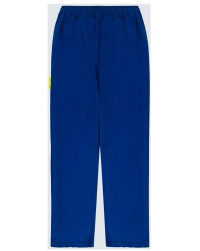 Barrow Pantalones de chándal con estampado y aplicación de strass - Azul