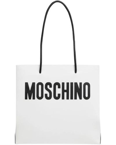 Moschino Logo tote bag - Weiß