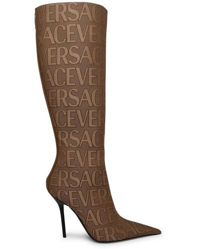 Versace Shoes > boots > heeled boots - Marron