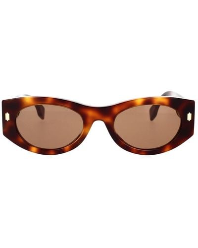 Fendi Schwarze sonnenbrille für frauen,sonnenbrille roma fe40125i - Braun
