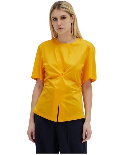 Erika Cavallini Semi Couture Blouses - Yellow