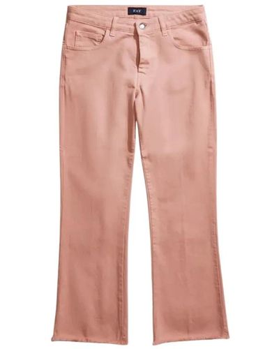 Fay Flared Jeans - Pink