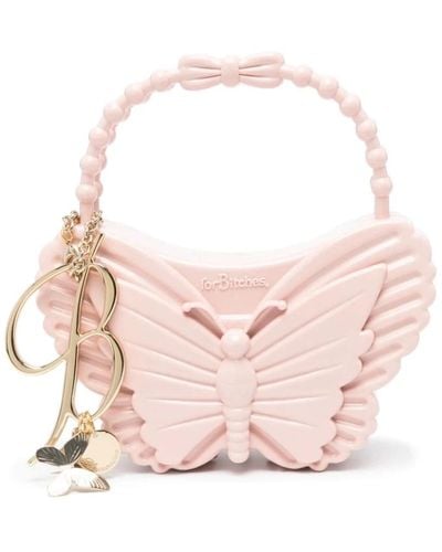 Blumarine Schmetterlingsmotiv rosa handtasche - Pink
