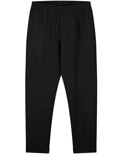 OLAF HUSSEIN Trousers > slim-fit trousers - Noir