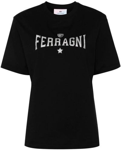 Chiara Ferragni Camisetas y polos negros de chiara ferragni