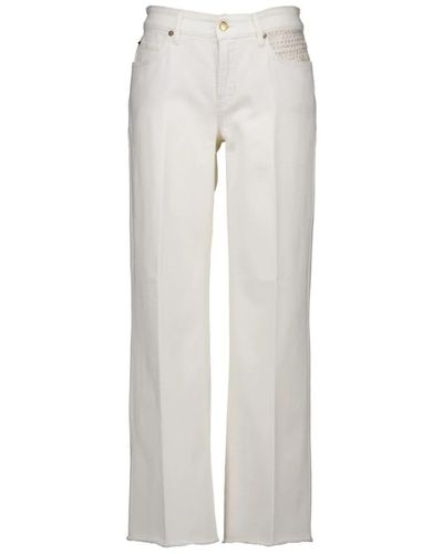 Cambio Straight Jeans - White