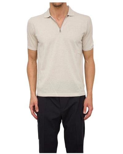 Corneliani Polo Shirts - Gray