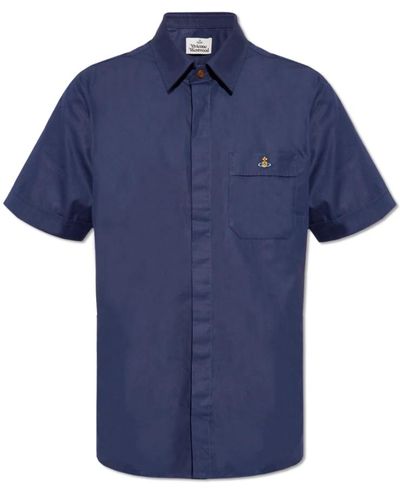 Vivienne Westwood Shirts > short sleeve shirts - Bleu