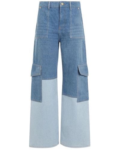 Ganni Jeans,cutline denim angi vintage blaue jeans