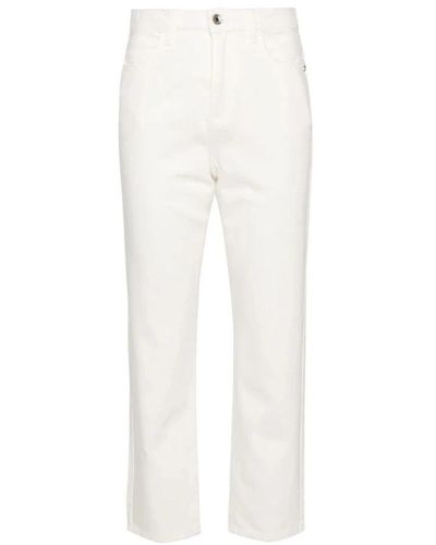 Patrizia Pepe Cropped Jeans - White