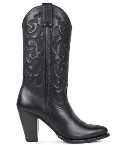 Sendra Cowboy Boots - Black