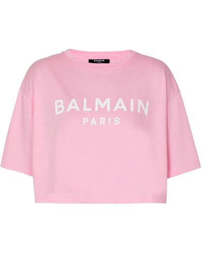 Balmain Tops > t-shirts - Rose