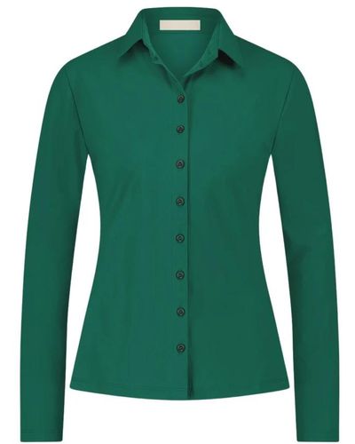 Jane Lushka Blusa verde sofisticada