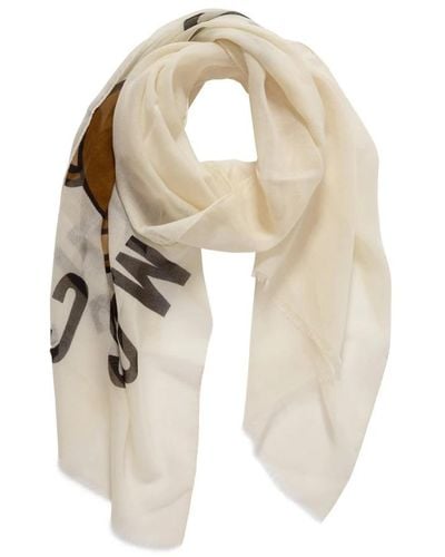 Moschino Silky Scarves - Natural