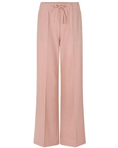 Rich & Royal Trousers > wide trousers - Rose