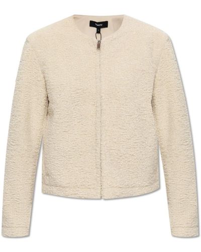 Theory Jackets > faux fur & shearling jackets - Blanc