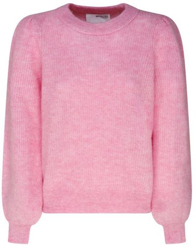 SELECTED Round-Neck Knitwear - Pink
