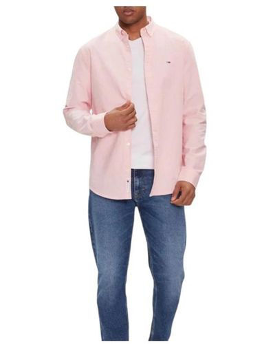 Tommy Hilfiger Stylisches hemd für männer - Pink