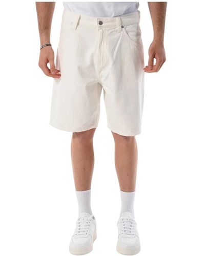 Edwin Denim bermuda shorts mit lockerer passform - Natur