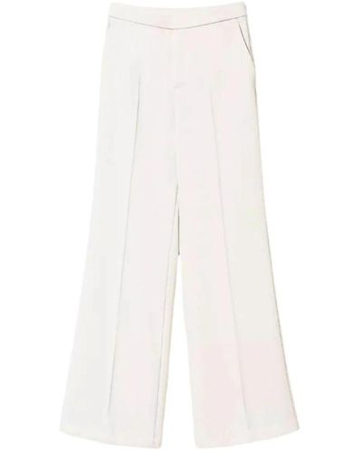 Twin Set Wide trousers - Blanco