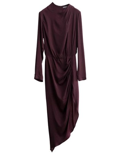 Ahlvar Gallery Jade dress burgundy - Lila