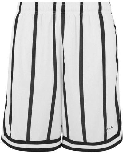 Karlkani Mesh shorts aus weißem polyester - Schwarz